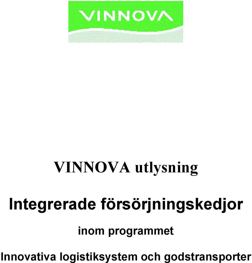 försörjningskedjor inom