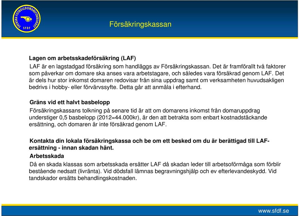 Det är dels hur stor inkomst domaren redovisar från sina uppdrag samt om verksamheten huvudsakligen bedrivs i hobby- eller förvärvssyfte. Detta går att anmäla i efterhand.