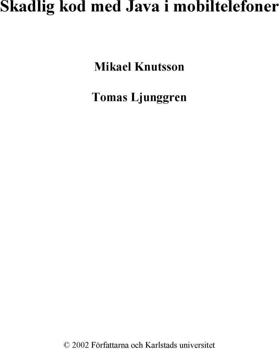 Knutsson Tomas Ljunggren