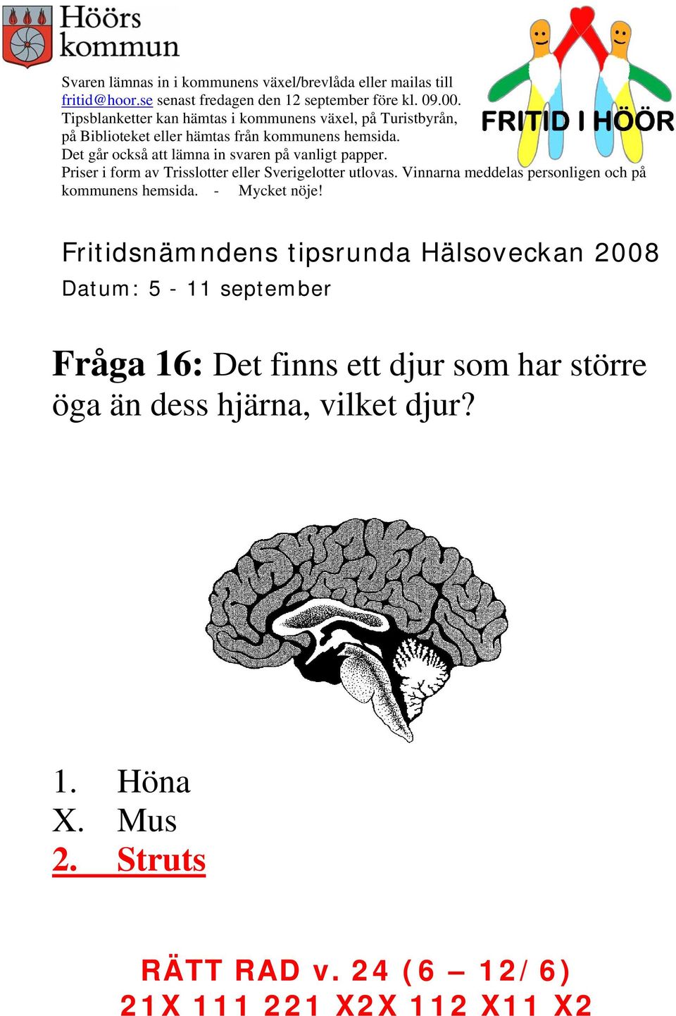 än dess hjärna, vilket