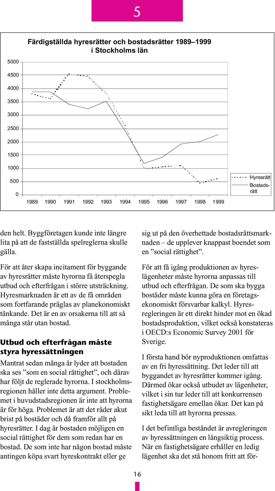 För att åter skapa incitament för byggande av hyresrätter måste hyrorna få återspegla utbud och efterfrågan i större utsträckning.