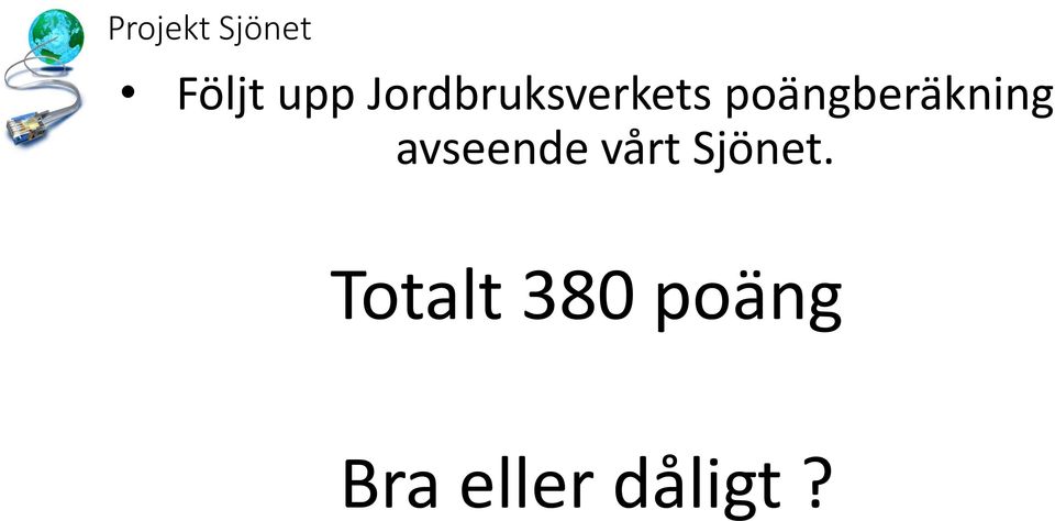 poängberäkning avseende