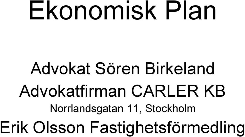 KB Norrlandsgatan 11,
