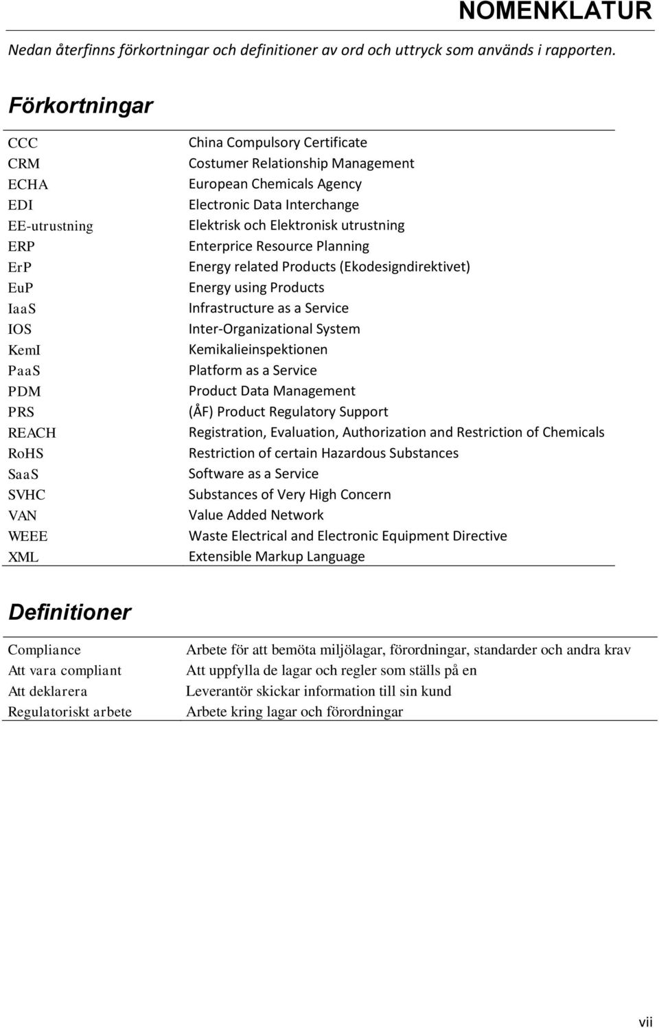 Agency Electronic Data Interchange Elektrisk och Elektronisk utrustning Enterprice Resource Planning Energy related Products (Ekodesigndirektivet) Energy using Products Infrastructure as a Service