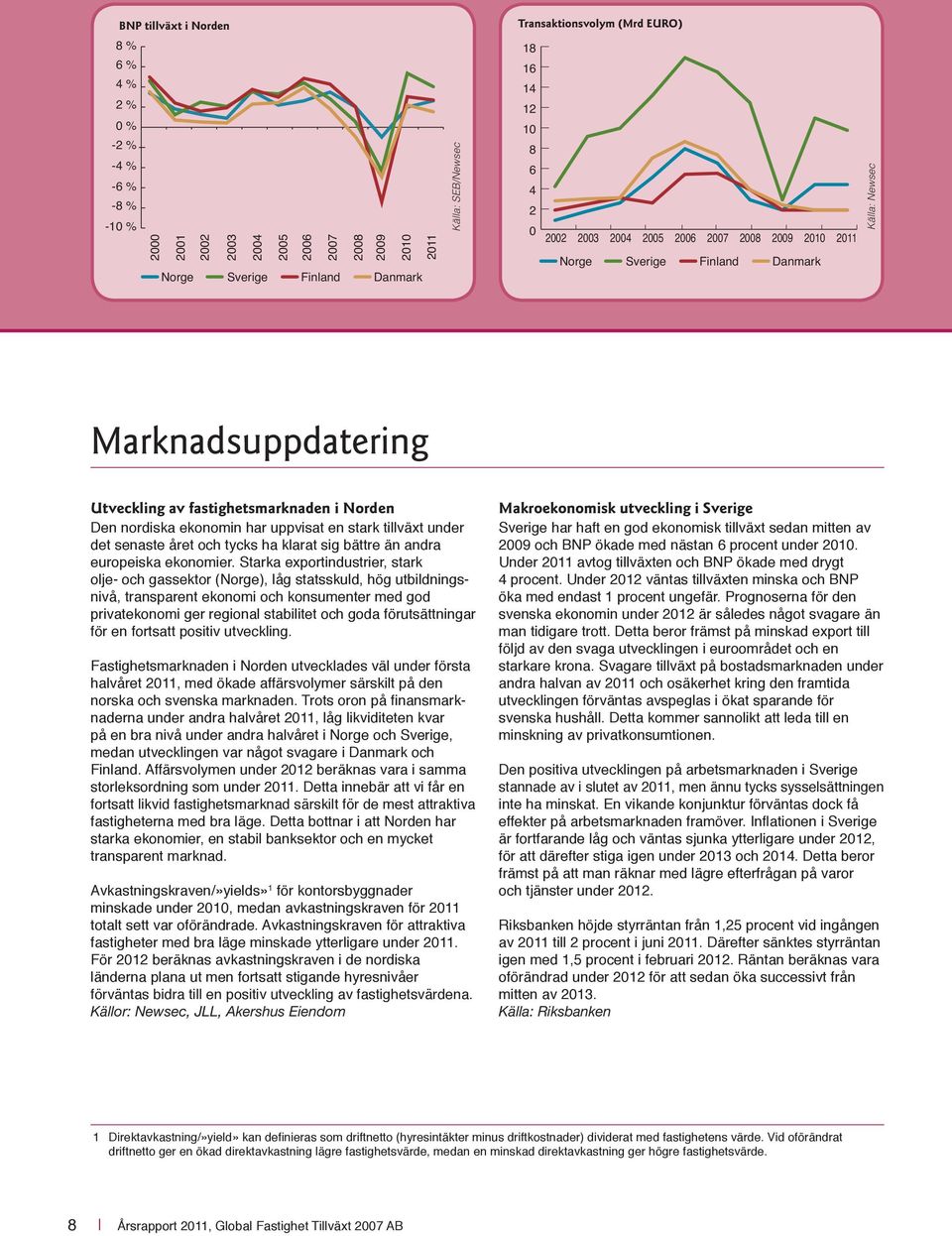 nordiska ekonomin har uppvisat en stark tillväxt under det senaste året och tycks ha klarat sig bättre än andra europeiska ekonomier.