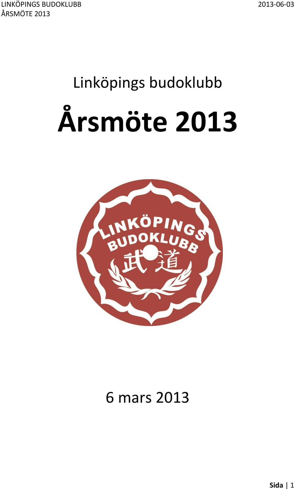 Årsmöte 2013