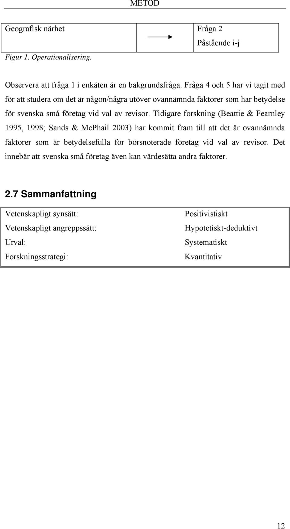 Tidigare forskning (Beattie & Fearnley 1995, 1998; Sands & McPhail 2003) har kommit fram till att det är ovannämnda faktorer som är betydelsefulla för börsnoterade företag vid