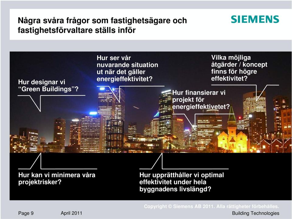 Hur finansierar vi projekt för energieffektivetet?