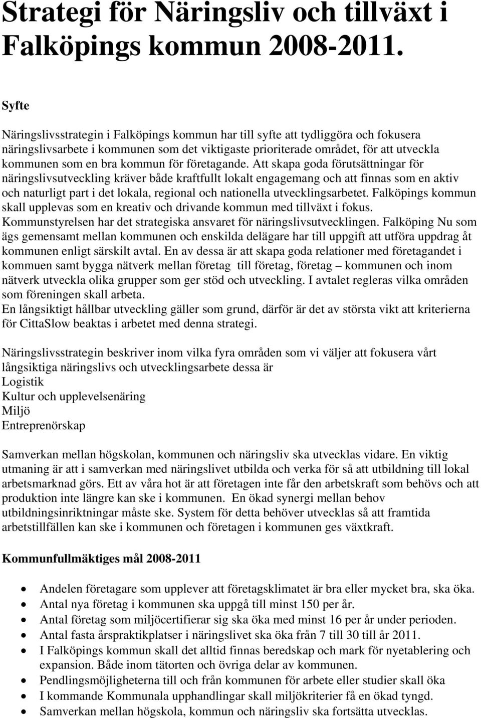 kommun för företagande.