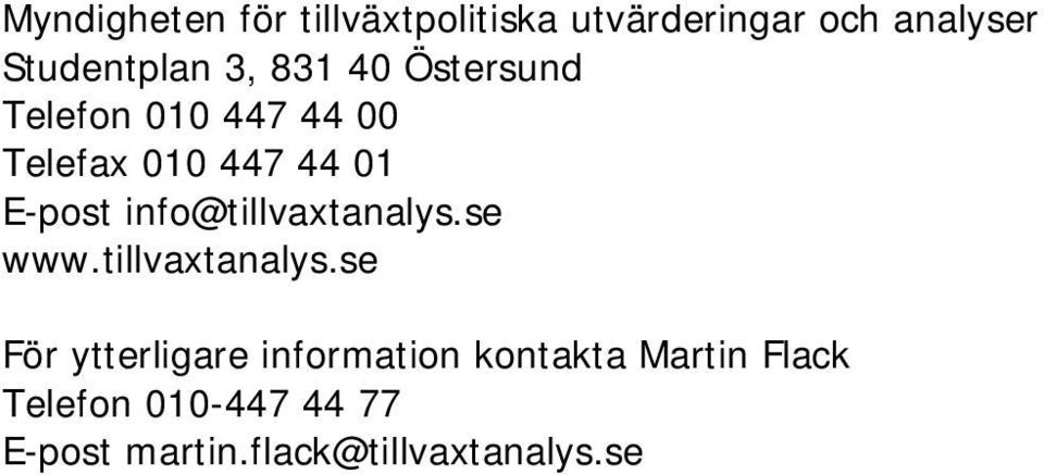 info@tillvaxtanalys.