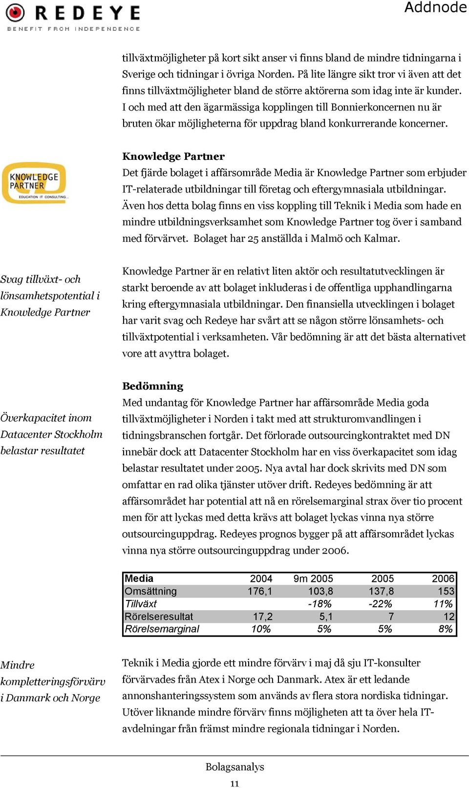 I och med att den ägarmässiga kopplingen till Bonnierkoncernen nu är bruten ökar möjligheterna för uppdrag bland konkurrerande koncerner.