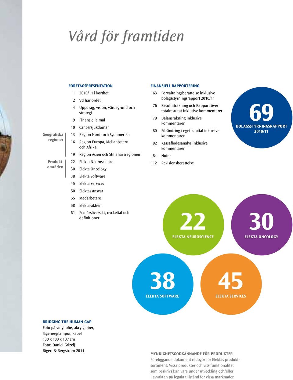 inklusive bolagsstyrningsrapport 2010/11 76 Resultaträkning och Rapport över totalresultat inklusive kommentarer 78 Balansräkning inklusive kommentarer 80 Förändring i eget kapital inklusive