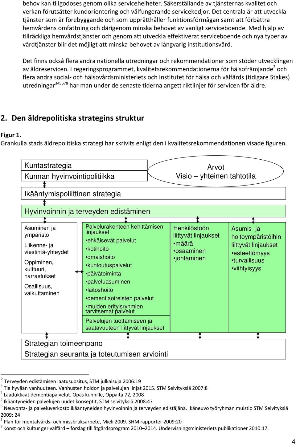 Med hjälp av tillräckliga hemvårdstjänster och genom att utveckla effektiverat serviceboende och nya typer av vårdtjänster blir det möjligt att minska behovet av långvarig institutionsvård.