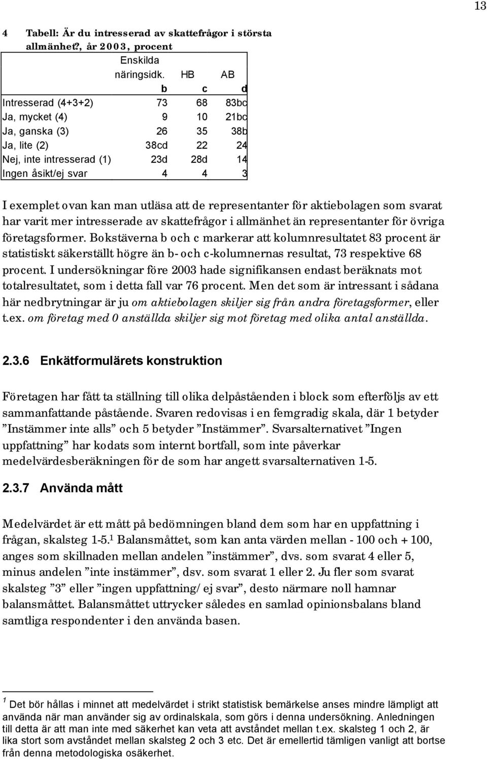 man utläsa att de representanter för aktiebolagen som svarat har varit mer intresserade av skattefrågor i allmänhet än representanter för övriga företagsformer.