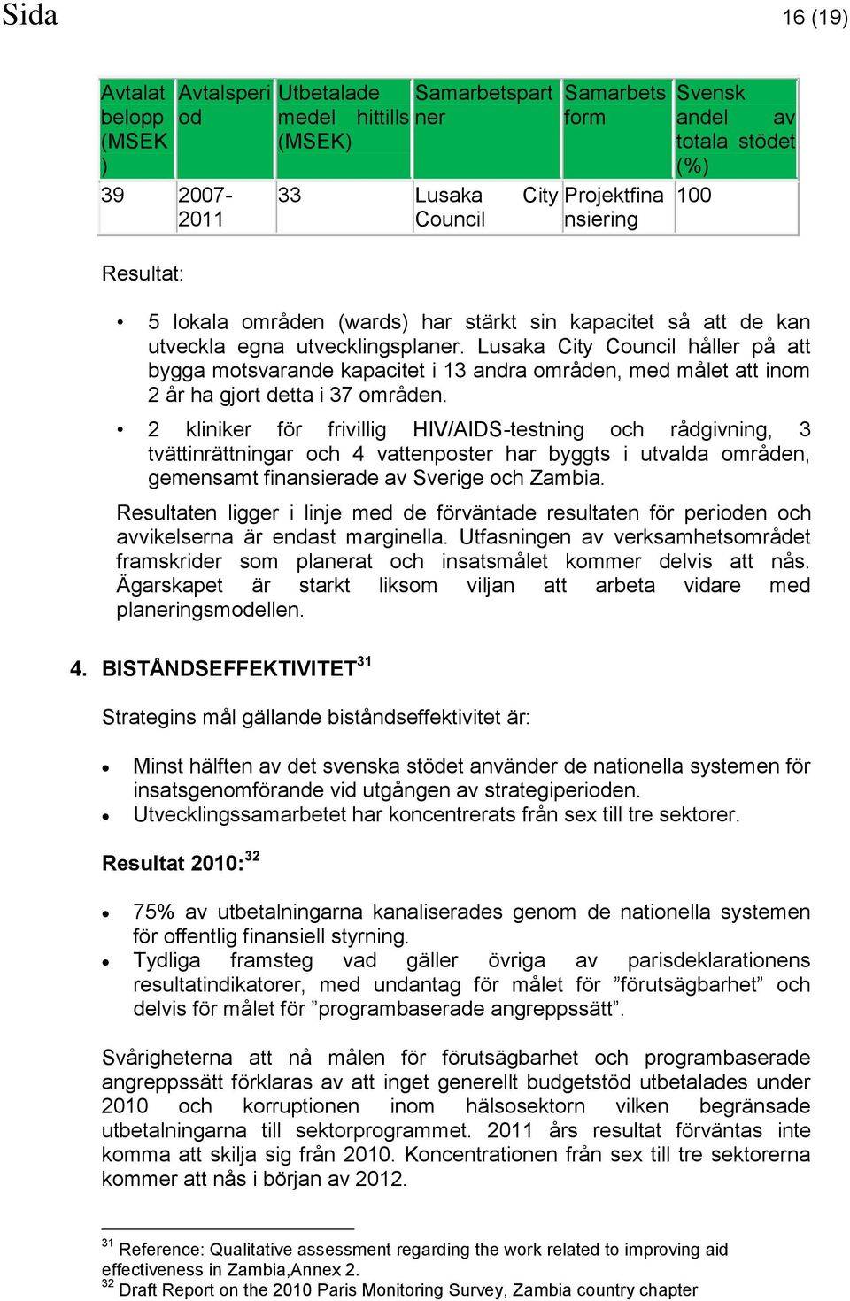 Lusaka City Council håller på att bygga motsvarande kapacitet i 13 andra områden, med målet att inom 2 år ha gjort detta i 37 områden.