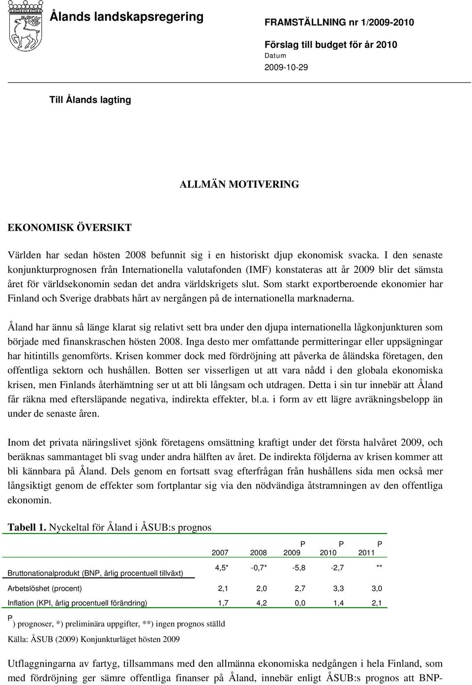 I den senaste konjunkturprognosen från Internationella valutafonden (IMF) konstateras att år 2009 blir det sämsta året för världsekonomin sedan det andra världskrigets slut.