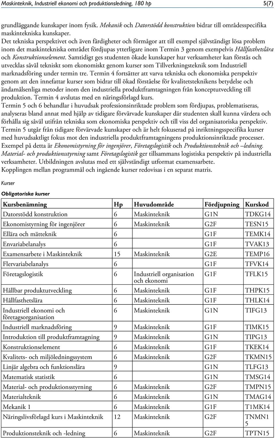 Hållfasthetslära och Konstruktionselement.