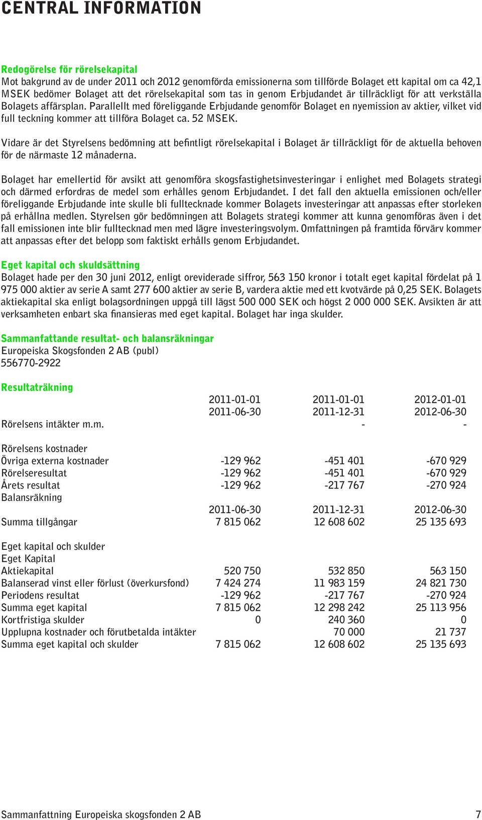 Parallellt med föreliggande Erbjudande genomför Bolaget en nyemission av aktier, vilket vid full teckning kommer att tillföra Bolaget ca. 52 MSEK.