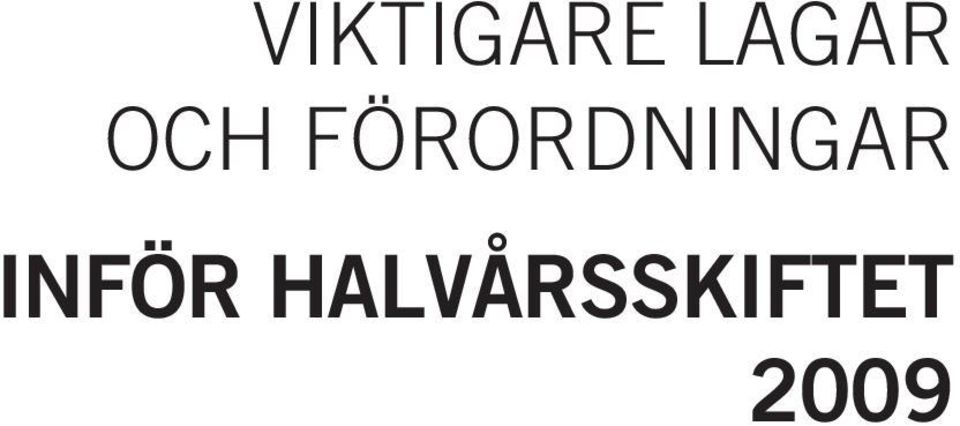 FÖRORDNINGAR