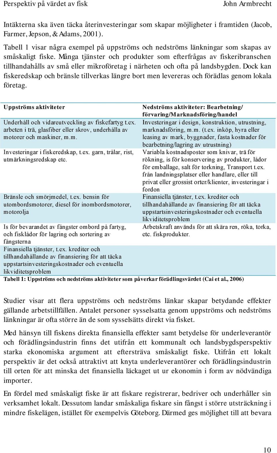 Många tjänster och produkter som efterfrågas av fiskeribranschen tillhandahålls av små eller mikroföretag i närheten och ofta på landsbygden.