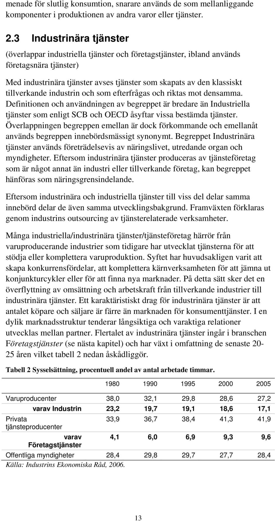 tillverkande industrin och som efterfrågas och riktas mot densamma.