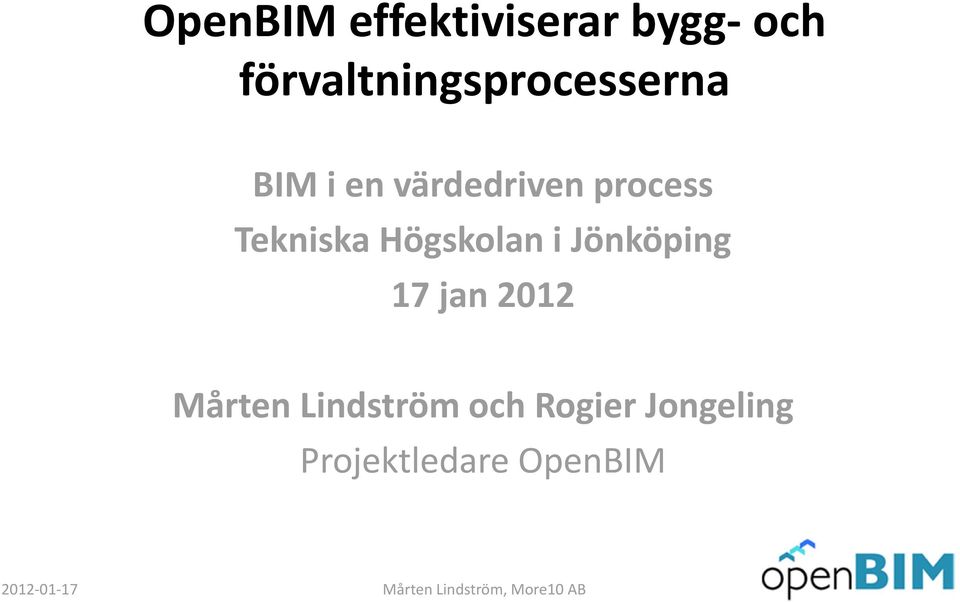 process Tekniska Högskolan i Jönköping 17 jan