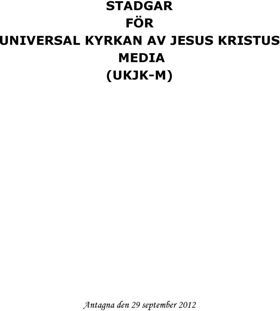 AV JESUS KRISTUS