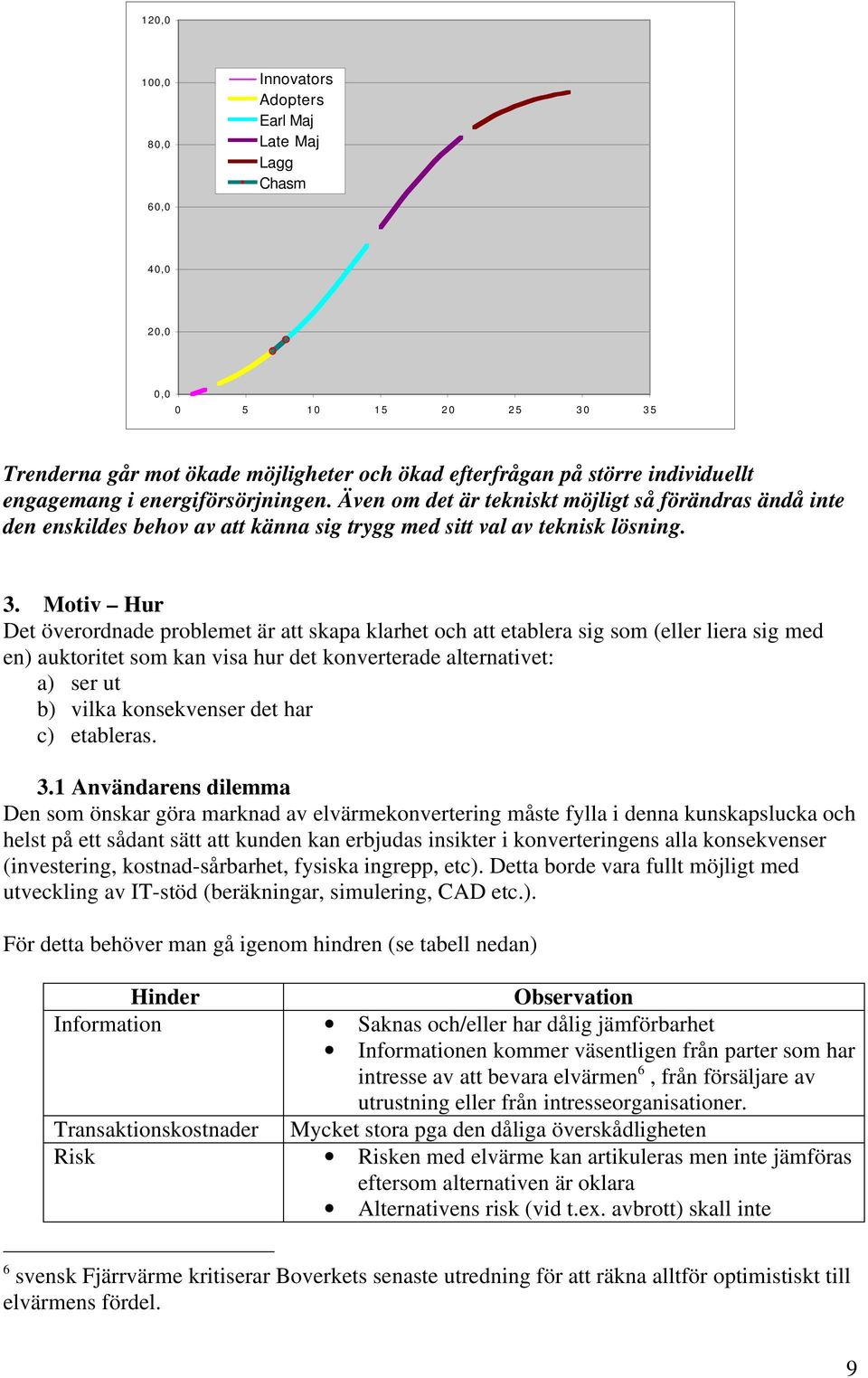 Motiv Hur Det överordnade problemet är att skapa klarhet och att etablera sig som (eller liera sig med en) auktoritet som kan visa hur det konverterade alternativet: a) ser ut b) vilka konsekvenser