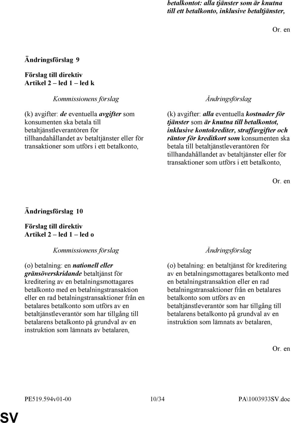 betalkontot, inklusive kontokrediter, straffavgifter och räntor för kreditkort som konsumenten ska betala till betaltjänstleverantören för tillhandahållandet av betaltjänster eller för transaktioner