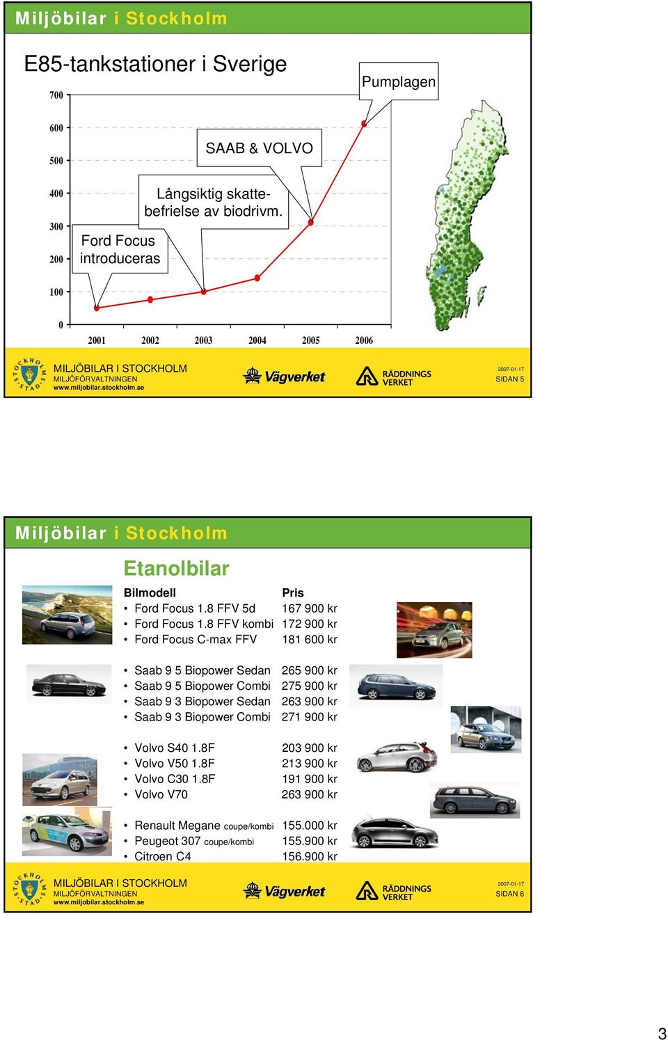 8 FFV kombi 172 900 kr Ford Focus C-max FFV 181 600 kr Saab 9 5 Biopower Sedan Saab 9 5 Biopower Combi Saab 9 3 Biopower Sedan Saab 9 3 Biopower Combi Volvo S40 1.