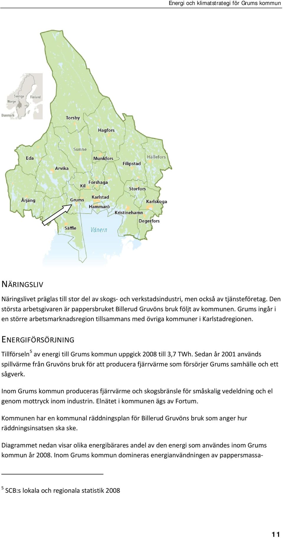 Sedan år 2001 används spillvärme från Gruvöns bruk för att producera fjärrvärme som försörjer Grums samhälle och ett sågverk.