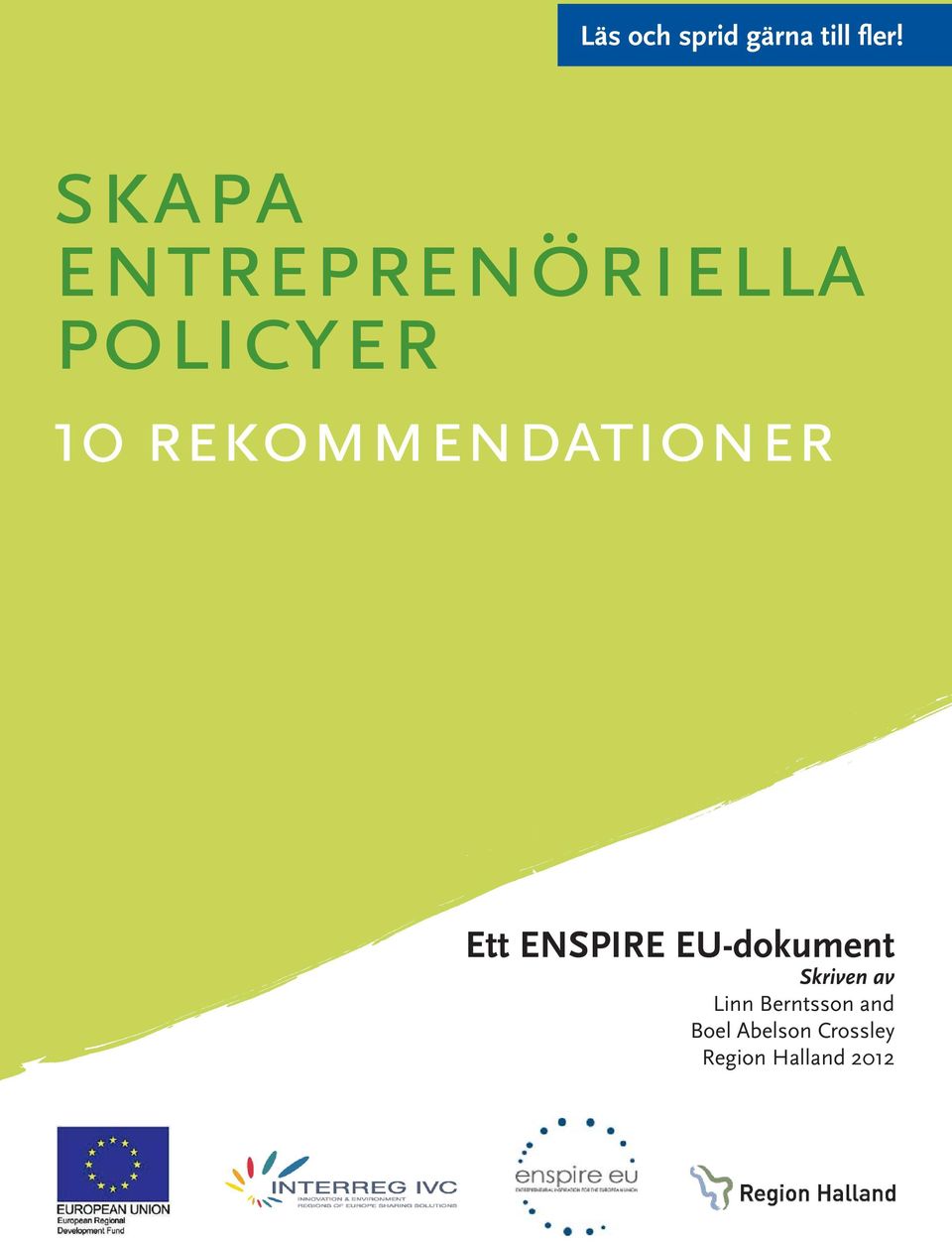 rekommendationer Ett ENSPIRE EU-dokument