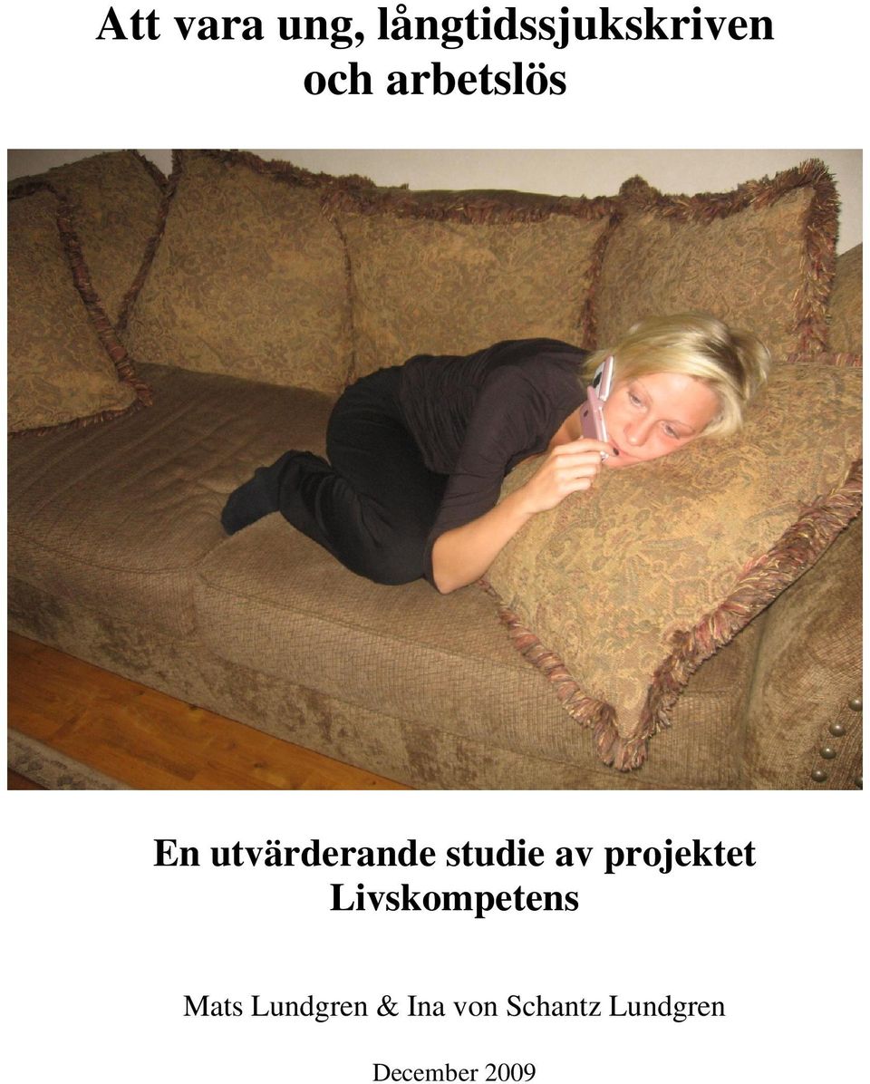 projektet Livskompetens Mats Lundgren