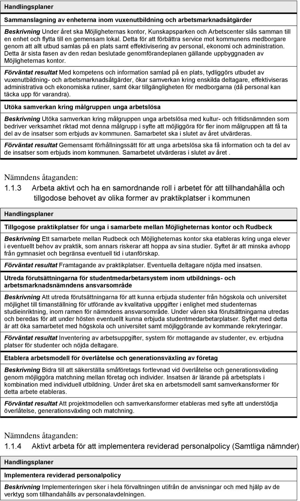 Detta är sista fasen av den redan beslutade genomförandeplanen gällande uppbyggnaden av Möjligheternas kontor.