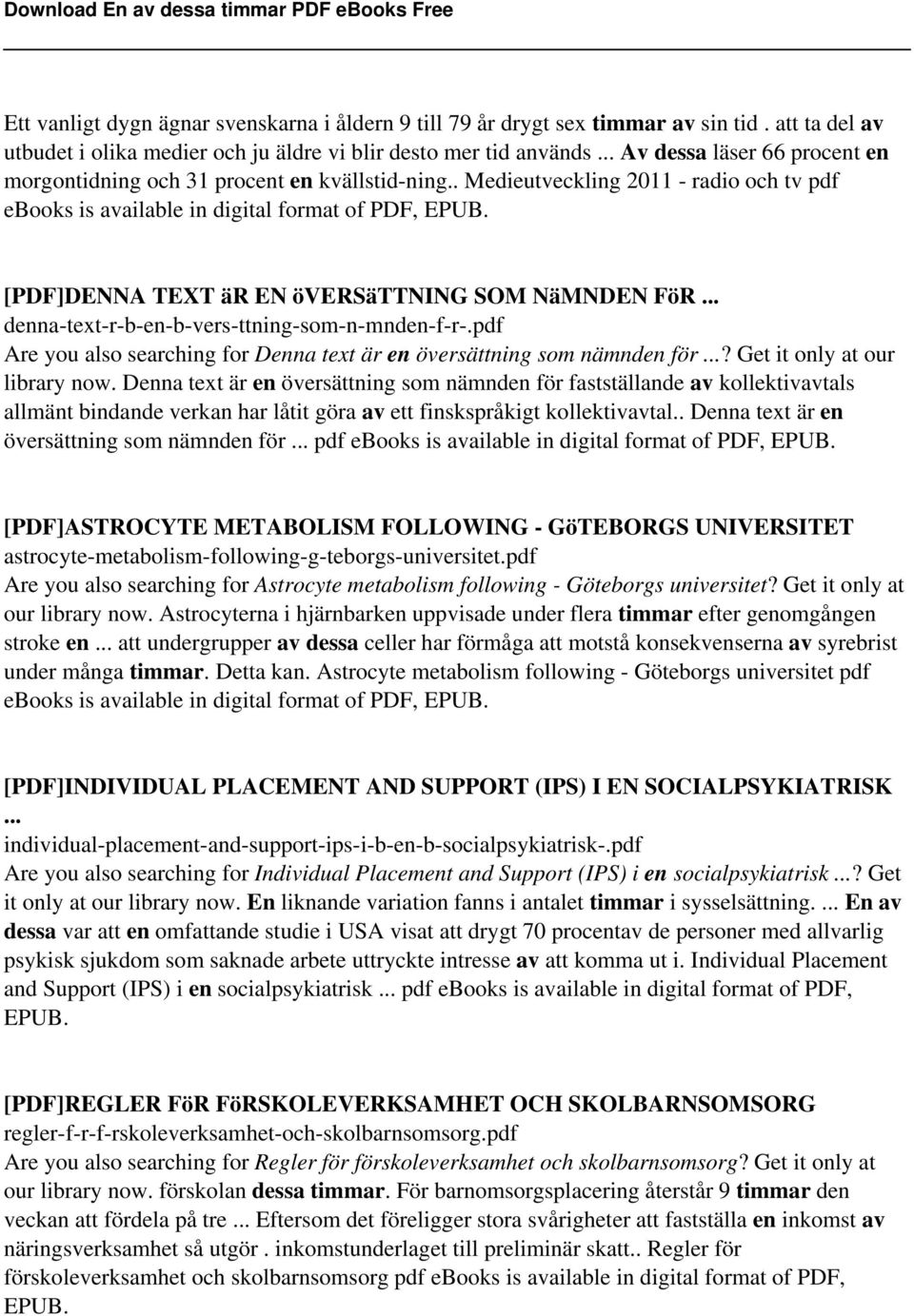 [PDF]DENNA TEXT är EN översättning SOM NäMNDEN FöR... denna-text-r-b-en-b-vers-ttning-som-n-mnden-f-r-.pdf Are you also searching for Denna text är en översättning som nämnden för.