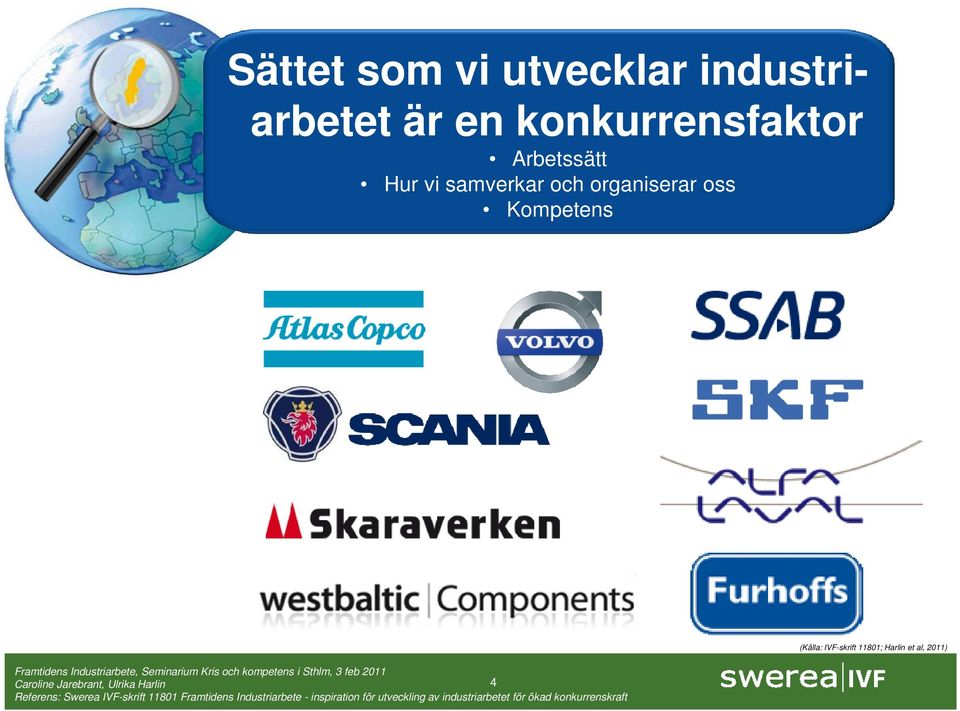 konkurrensfaktor Arbetssätt