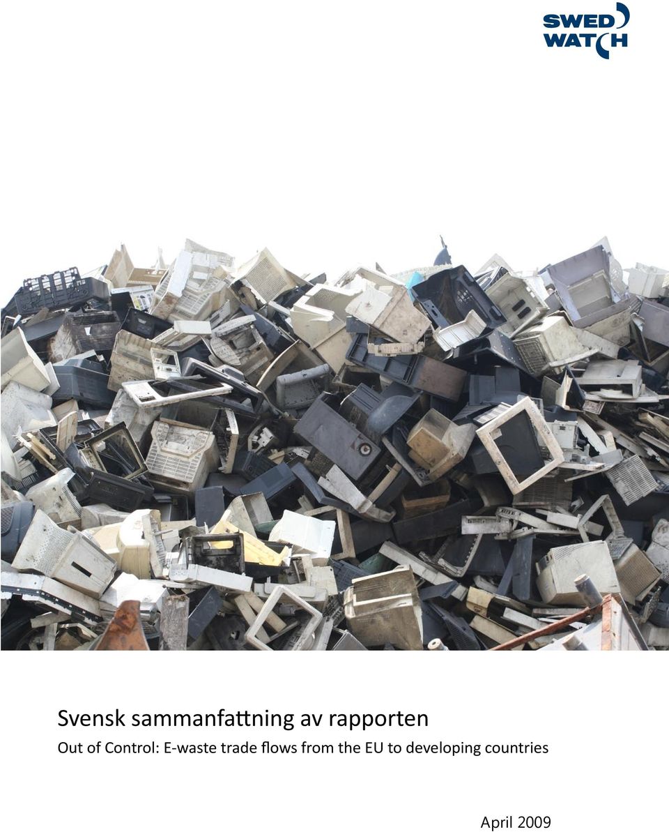 E-waste trade flows from the