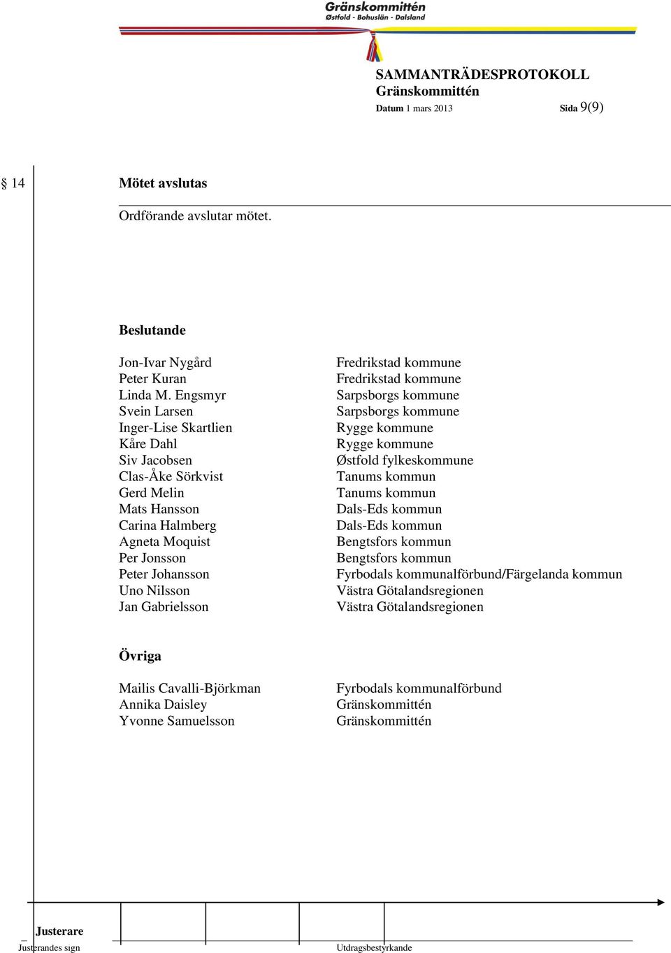 Jan Gabrielsson Fredrikstad kommune Fredrikstad kommune Sarpsborgs kommune Sarpsborgs kommune Rygge kommune Rygge kommune Østfold fylkeskommune Tanums kommun Tanums kommun