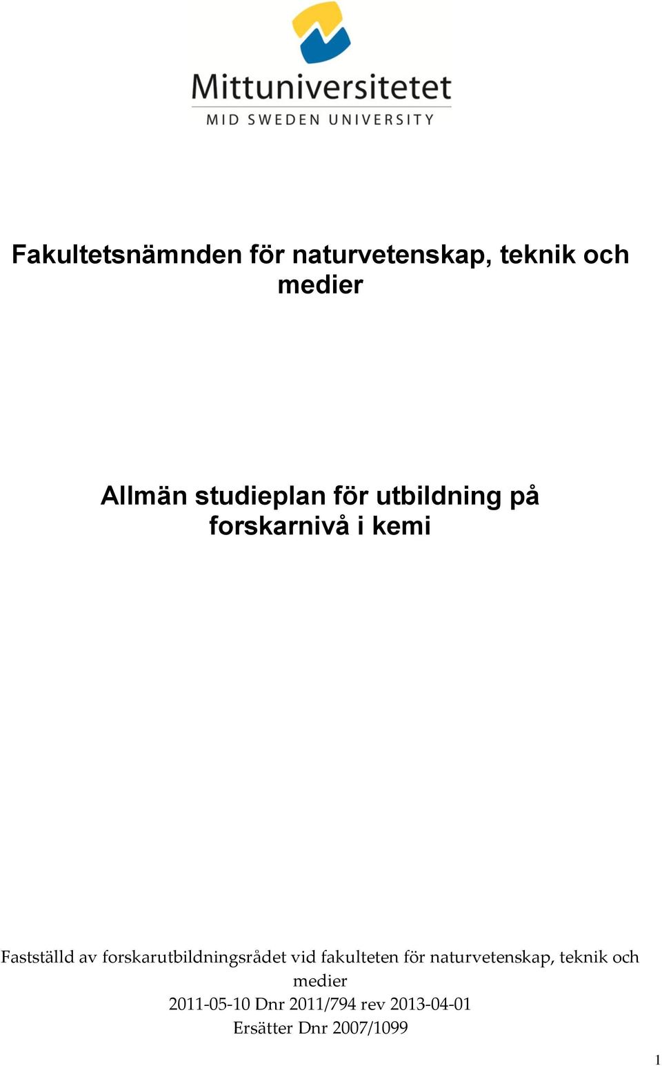 forskarutbildningsrådet vid fakulteten för naturvetenskap, teknik