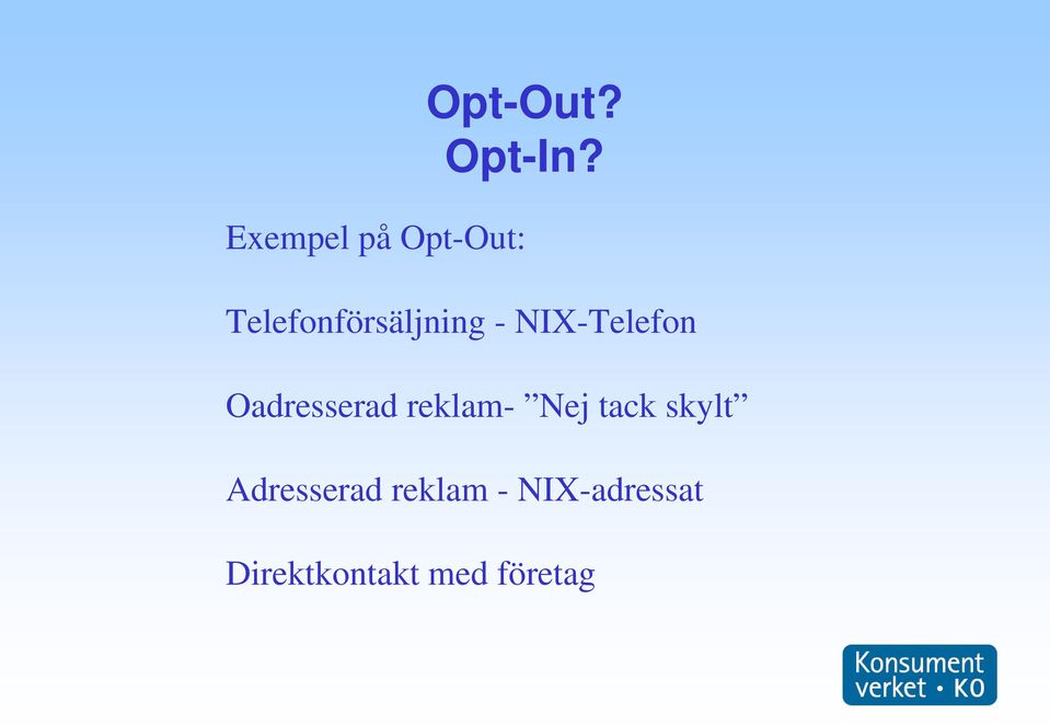 NIX-Telefon Oadresserad reklam- Nej tack