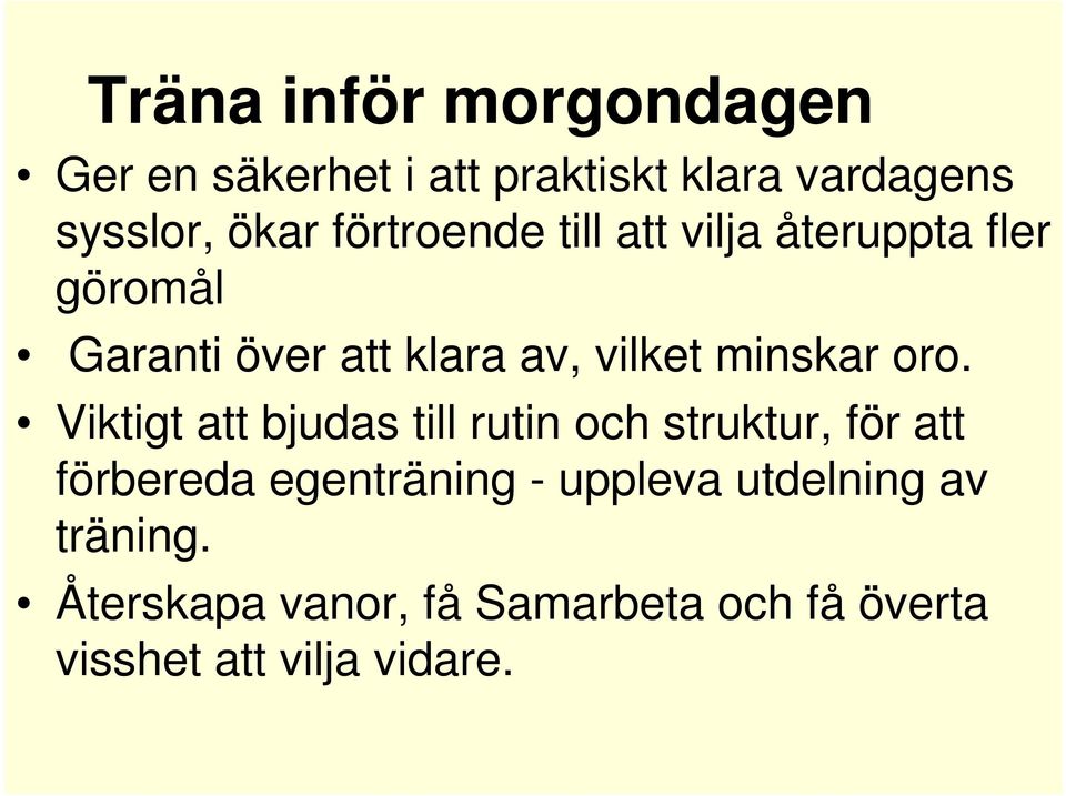 minskar oro.