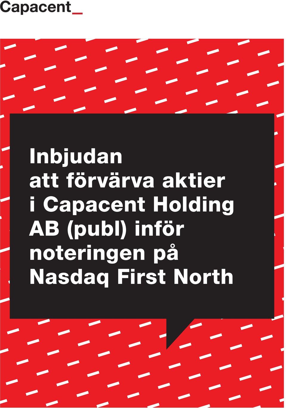 Holding AB (publ) inför