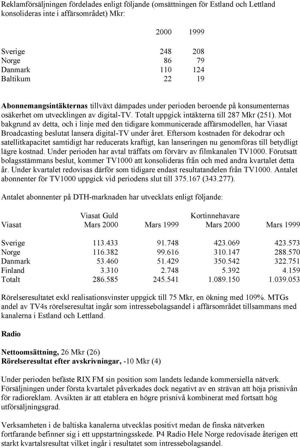 Mot bakgrund av detta, och i linje med den tidigare kommunicerade affärsmodellen, har Viasat Broadcasting beslutat lansera digital-tv under året.