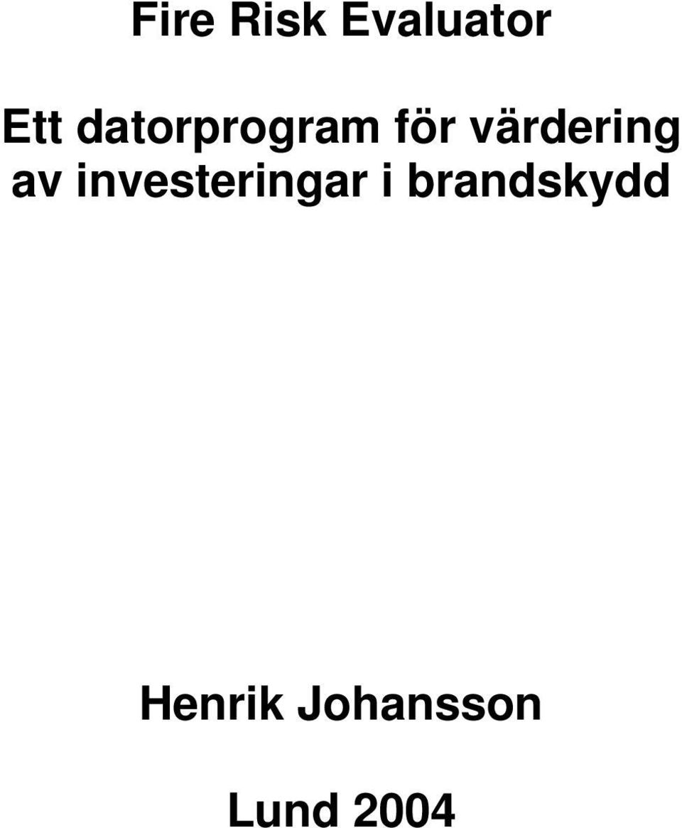 av investeringar i