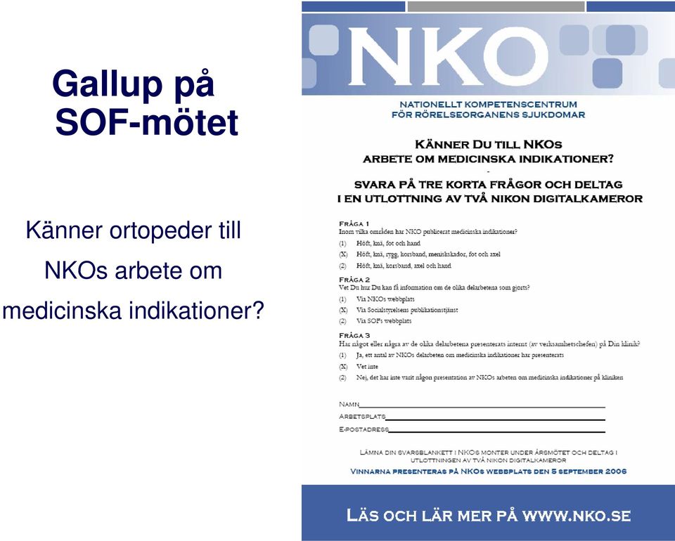 till NKOs arbete om