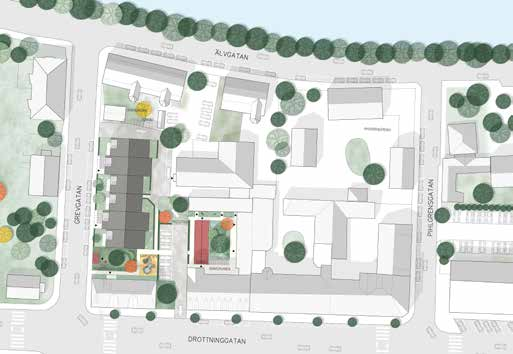 9 Planbeskrivning Detaljplan för kv Gäddan 14 1 2 3 Möjligt sätt att disponera den byggrätt som detaljplanen medger.