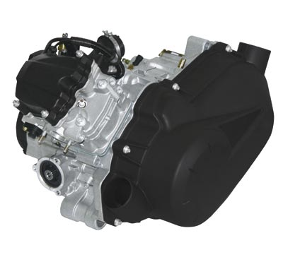 ROTAX 4-TEC 400 H.O. FYRA VENTILER OCH ENKEL ÖVERLIGGANDE KAMAXEL med klassens högsta vridmoment och effekt VARIATORSYSTEM AV FLERARMSTYP överför all kraft till transmissionen motorbroms är standard