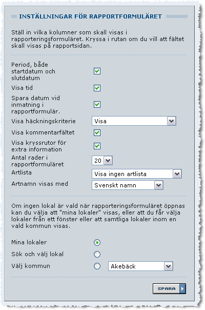 Inställningar Första gången du loggat in är det lämpligt att göra vissa inställningar i din personliga profil i Svalan. Klicka på Personligt.