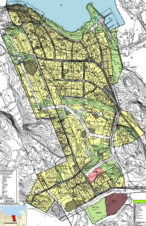 10(18) 2.2 Fördelningsområde Fördelningsområdet innefattar samma område som förslag till detaljplan för del av fastigheten Marby 6:4 med närområde (Marbystrand) inom Dagsberg.