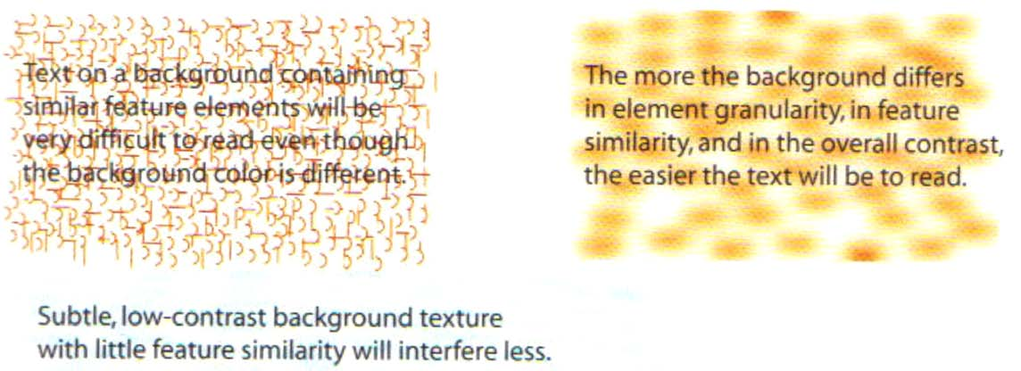 Interfence and selective tuning Motsatsen till visuell tydlighet är visuell störning.